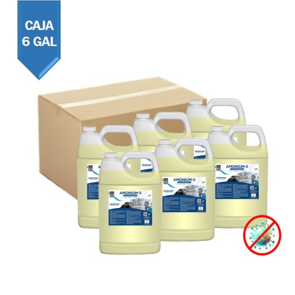 Caja - Desinfectante Amonium-5 Aplicación Directa X 4 L - 6 Galones