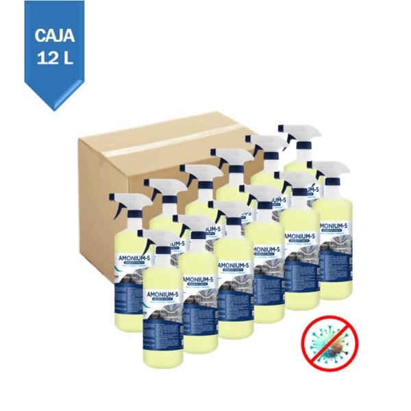 Caja - Desinfectante Amonium-5 Aplicación Directa X 1 L - 12 Unid