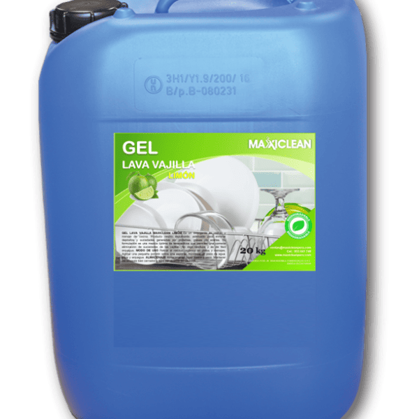Gel Lava Vajilla Maxiclean X 20 Kg - Limón