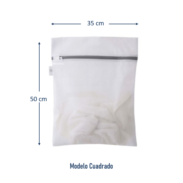 Malla Para Lavar Ropa 60x60cm o 50x35cm - Pack 6 Unid