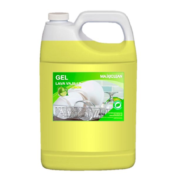 Gel Lava Vajilla Maxiclean X 4 Kg - Limón